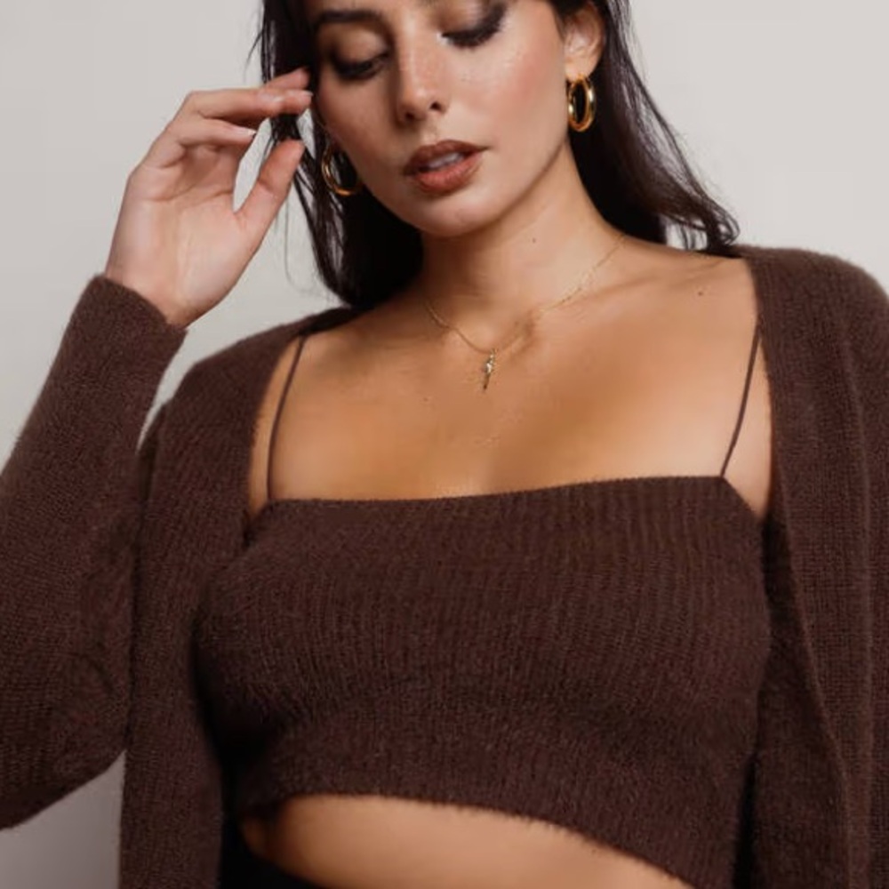 Brown Crop Top